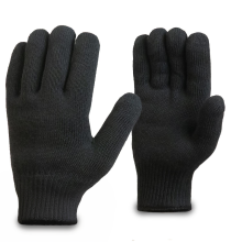 Термостойкие перчатки «Вулкан» из арамидной нити для защиты от порезов и высоких температур до 400°С, черные